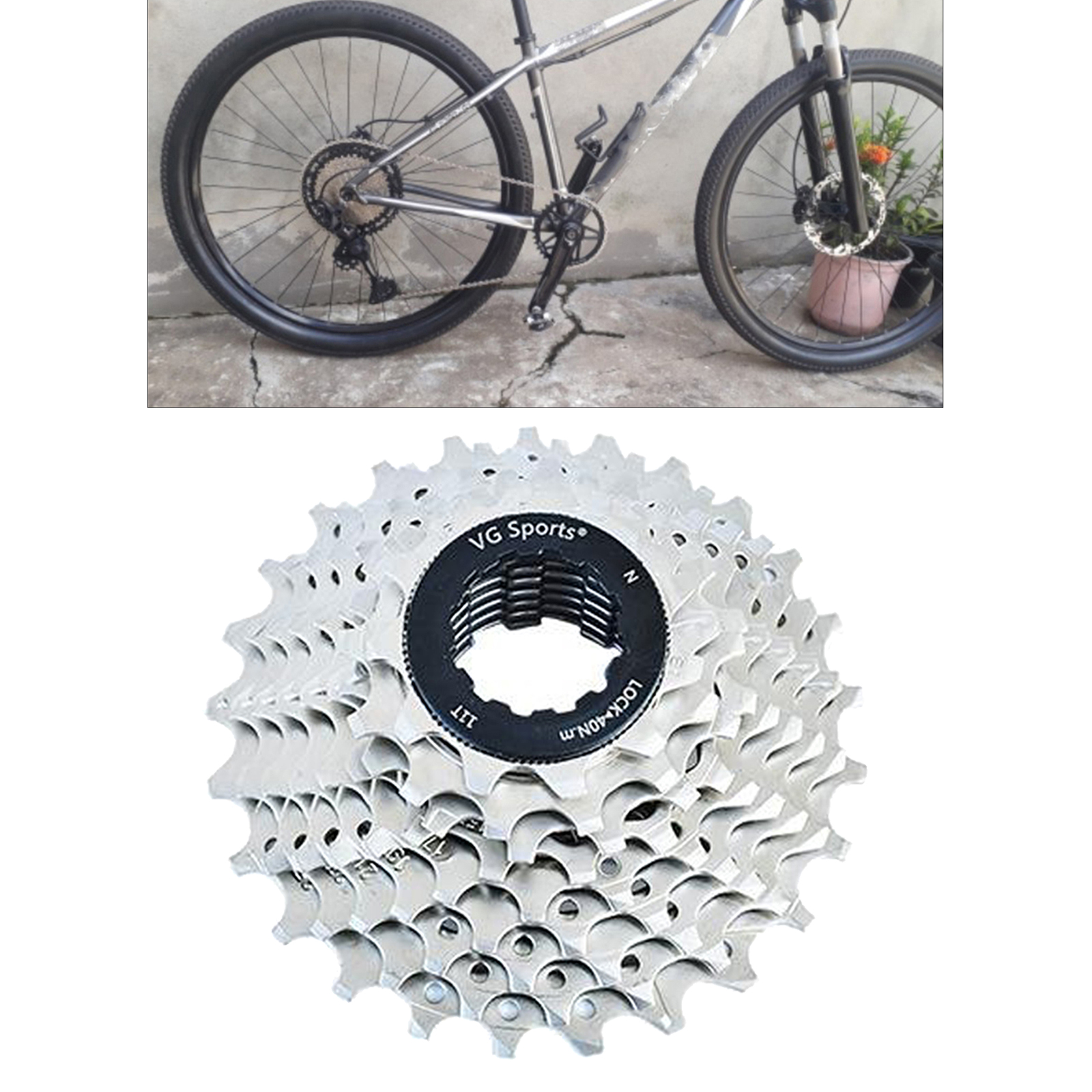 Bike Cassette Freewheel 8 9 10 Speeds 11-25T/46T Teeth Steel Solid Flywheel Sprocket Bike Replacement Cog Freewheel Replacement