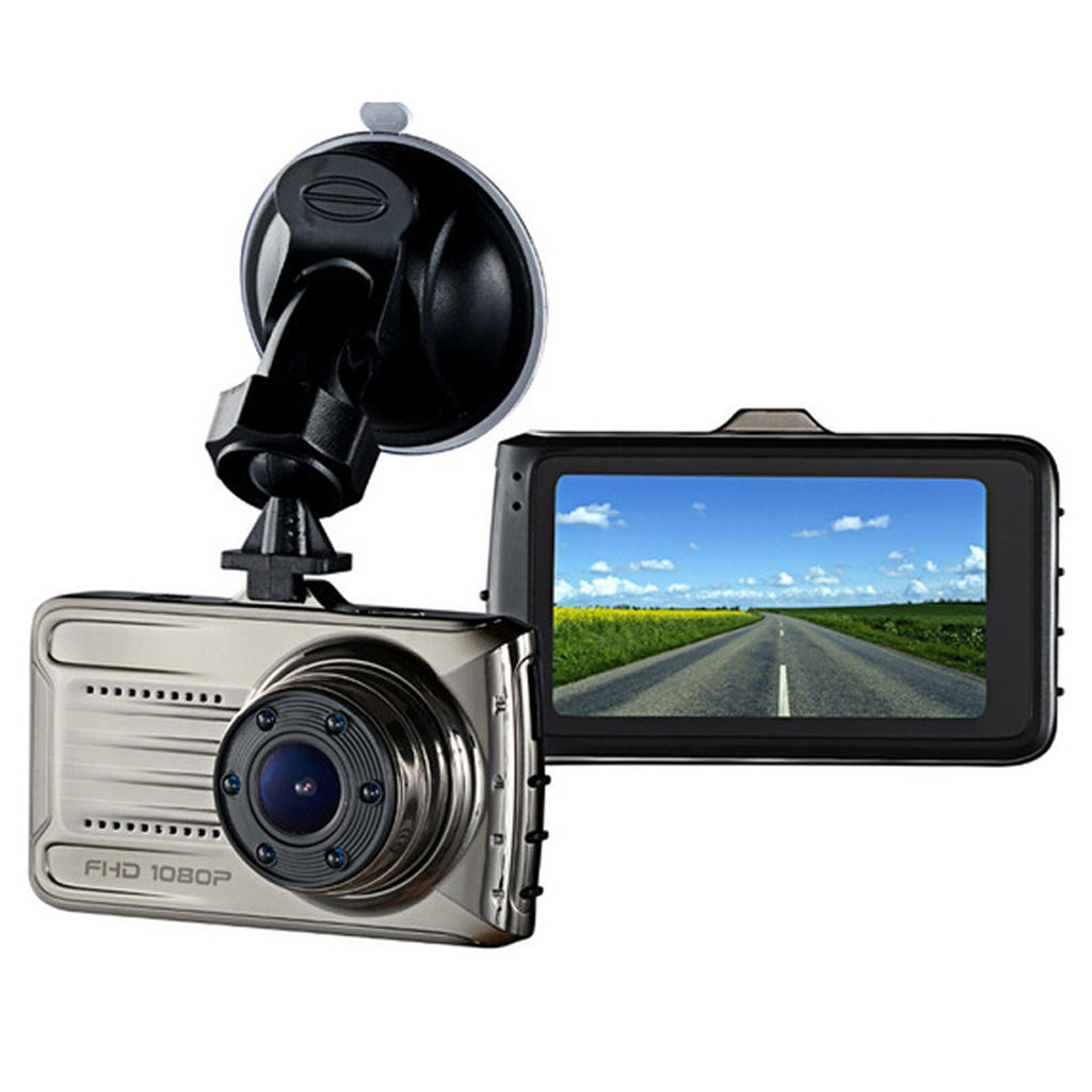 Gold Single Lens HD Car DVR  Cam Video Recorder Rearview Camera