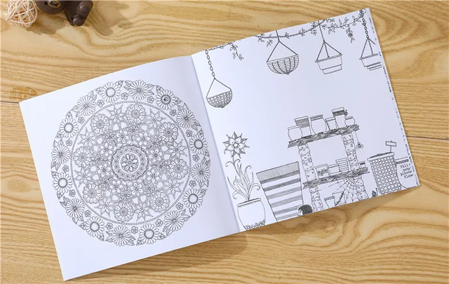 Anti-leakage Art Coloring Book For Students And Adults - Hand