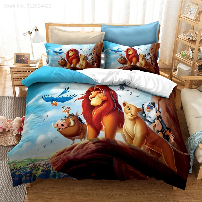 Disney The Lion King Simba DOUBLE Quilt Cover Set BNIP pink/apricot Reversible! 