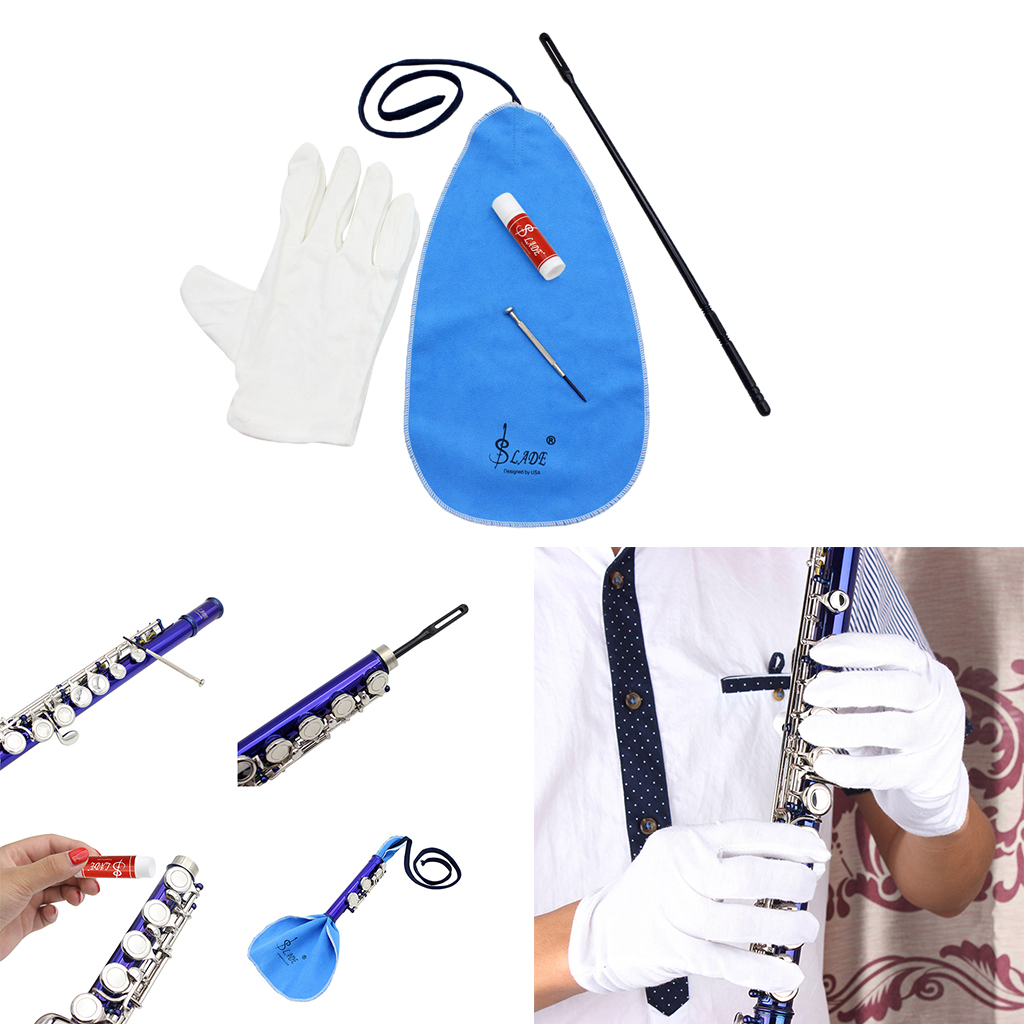 5pcs Sax Cleaning Care Kits Cleaning Cloth Mini Screwdriver for Sax Accs