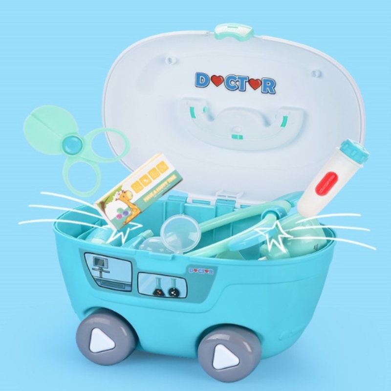 Conjunto com Estetoscópio para Crianças Doutor Role Play Traje Vestir-se Fingir Jogar Brinquedo Crianças Kit T5ec 16 Brinquedos médicos