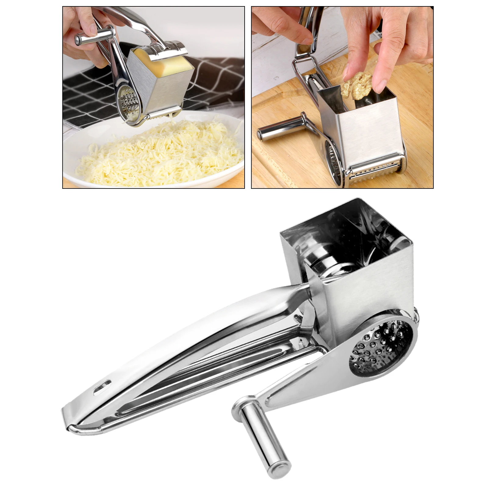 Cheese Grater Crushed Walnuts Peanut Crusher Mill Cutter with 3 Sharp Blades