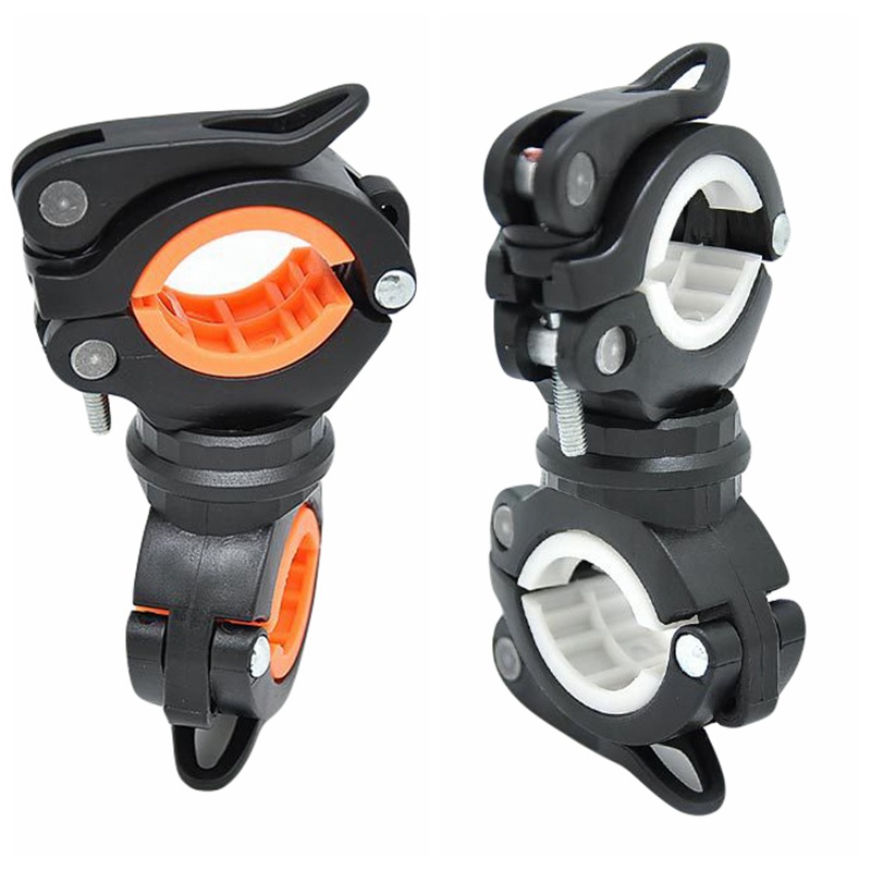 Support gauche de lampe vélo et dynamo vélo
