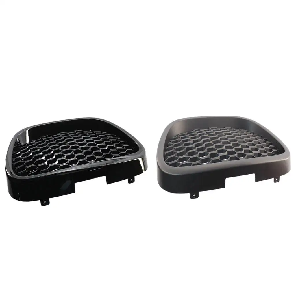 Front Honeycomb Grill Grille Black Racing Badgeless Mesh Sport Grills for Seat Leon MK2 1P1 06-09 Protector Car Styling