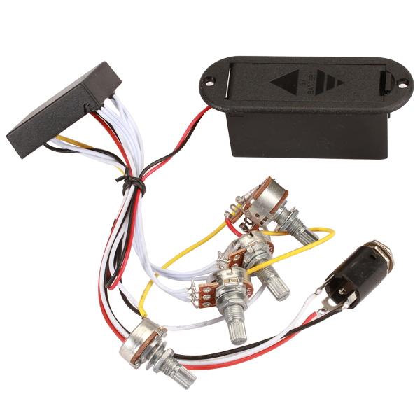 2-Band EQ Preamp Circuit For Active Bass Pickup Parts Accessories