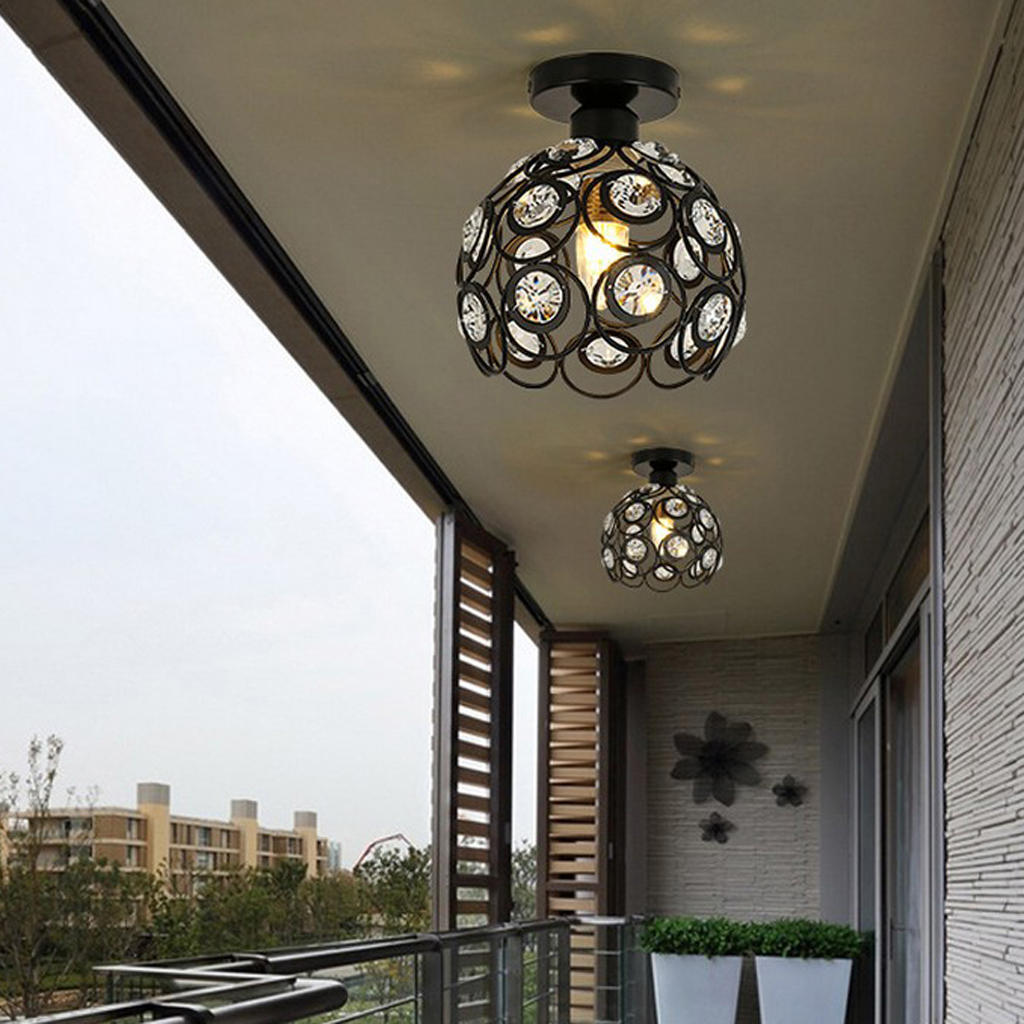 Elegant Floral Design Crystal Ceiling Light Cover Chandelier Pendant Lampshade