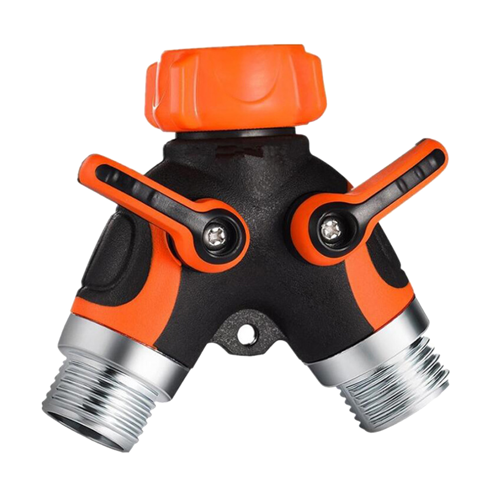Garden Water Hose Splitter 3/4 Inch Y Shape Valve Water Pipe Connector Pipe Easy Grip Smooth Long Handle