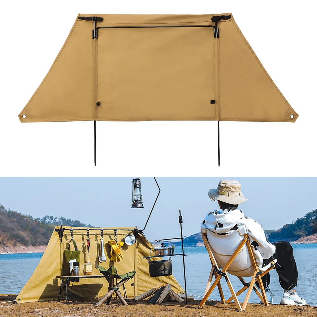 Outdoor Camping Stove Windbreak, Non- Foldable Cooker Windshield