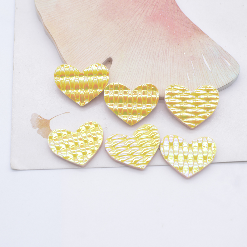 100 Stücke 2*1,5 cm PU Herz Applikation für Handgemachte Hut Handwerk Kleidung Nähen Patches DIY Baby Kopfbedeckungen BB Clips Bogen Dekor Zubehör – Detail 6
