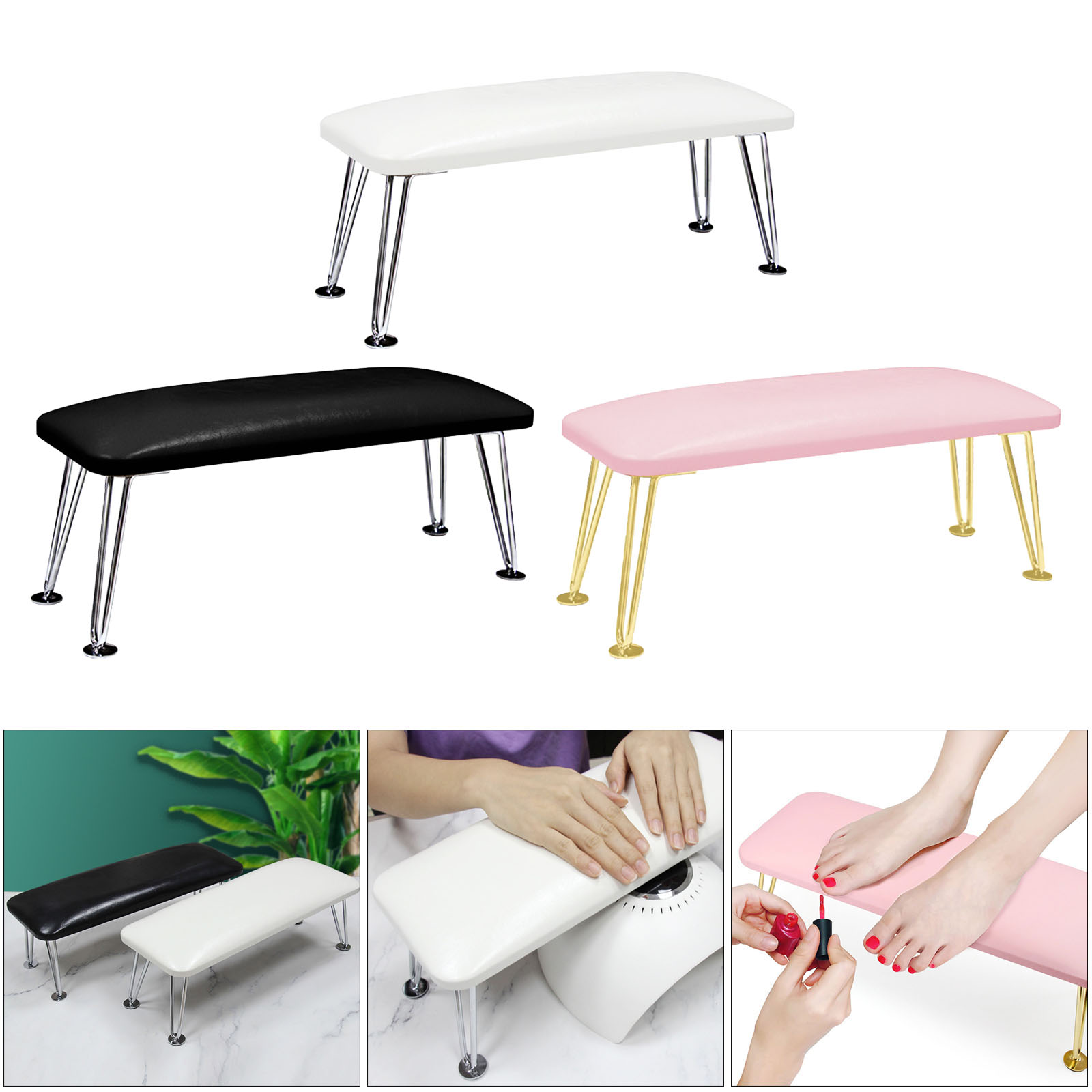 Profissional com Suporte de Aço Suporte para Casa Prego Braço Resto Inoxidável Travesseiro Mesa Coletor pó Uso Mão 6 High Quality Beleza e saúde