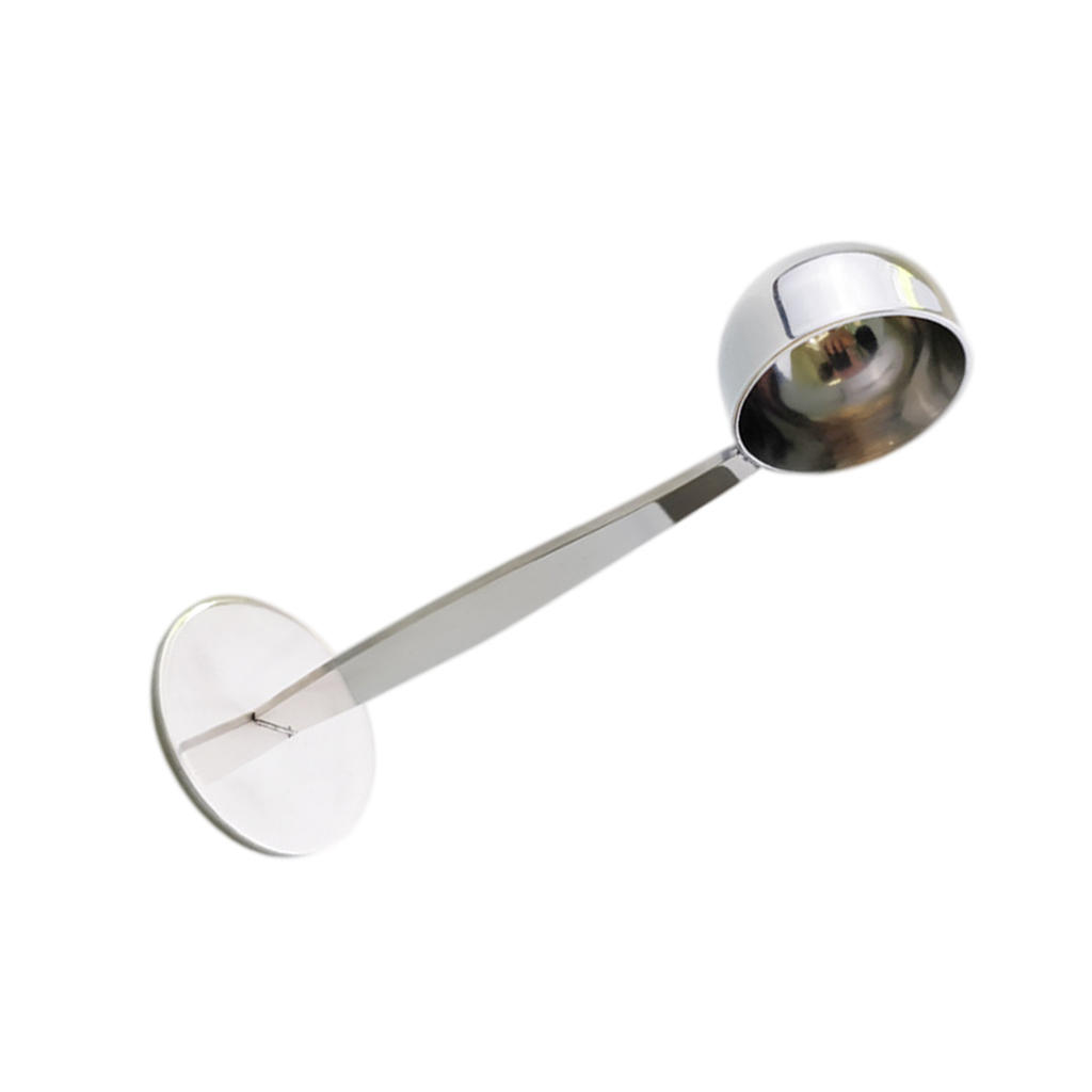 Dual-Purpose Coffee Spoon Kitchen Accessories Coffee Tamping Tool Press Powder Spoon Espresso Spoon Measuring Spoon for Barista
