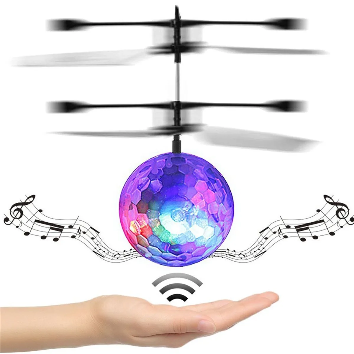 Fliegender LED Ball Helicopter Hubschrauber RC Induktion Sensor Kinder SpielzeuX 