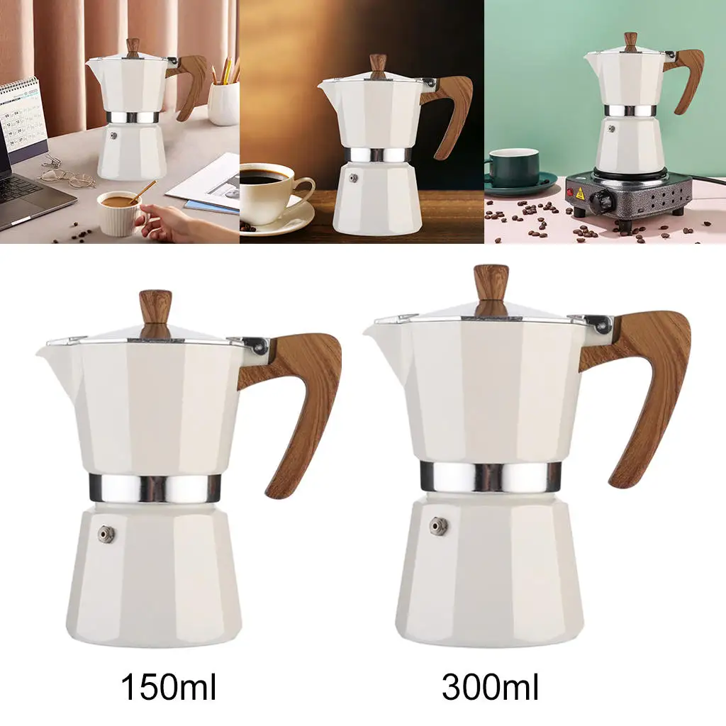 Aluminum Stovetop Espresso Maker Brewer Italian Moka Coffee Percolator Pot