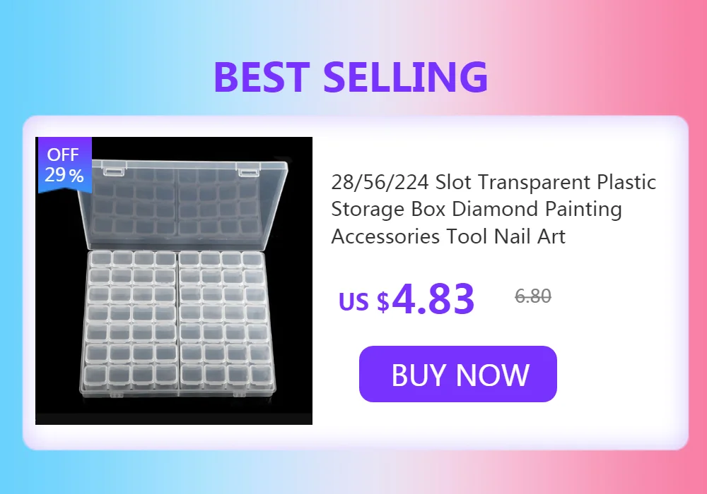 Nail Art Storage Box - 21 Slots