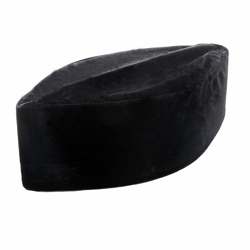 Topi Kufi Hitam Beludru Pria Muslim 