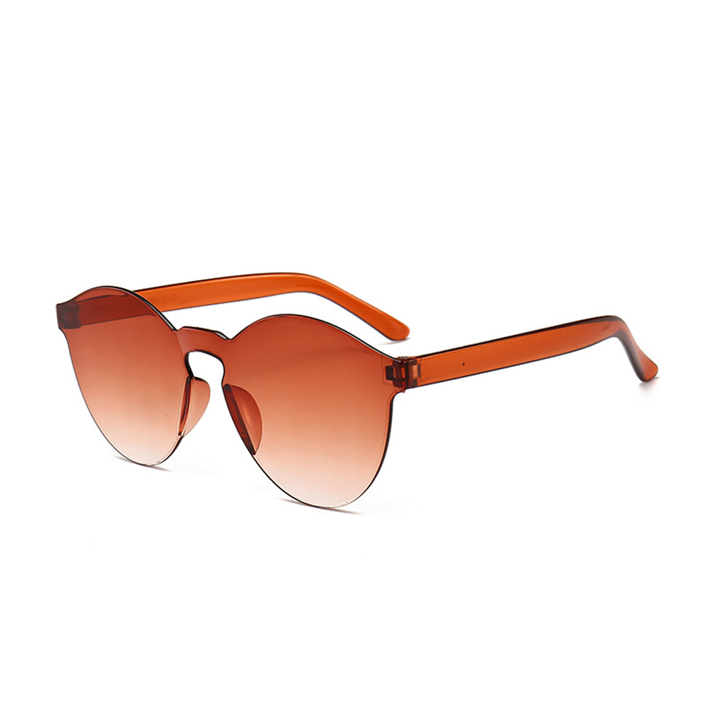 MUSELIFE Einteilige rahmenlose Sonnenbrille Damen Großhandel Mode Farbsonnenbrille Bonbonfarbene Brille Top Trendige Brillen – Detail 4