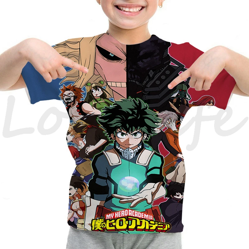 Tanie My Hero Academia 3D koszulka z nadrukiem chłopcy lato z sklep