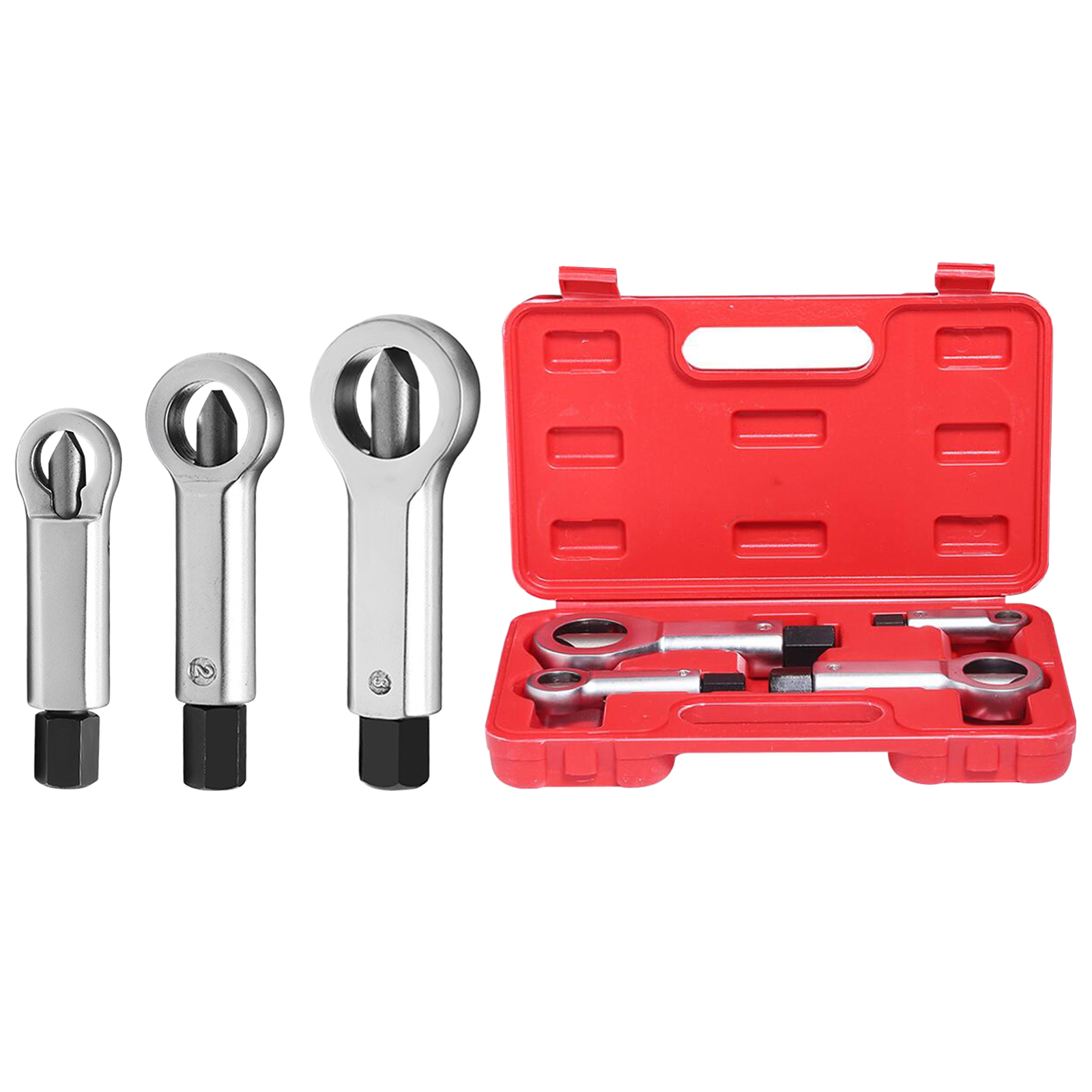 Compact Carbon Steel Adjustable Stuck Nuts Splitter Tools Rust Nut Breaker Manual Remover Extractor Hand Splitting Tool