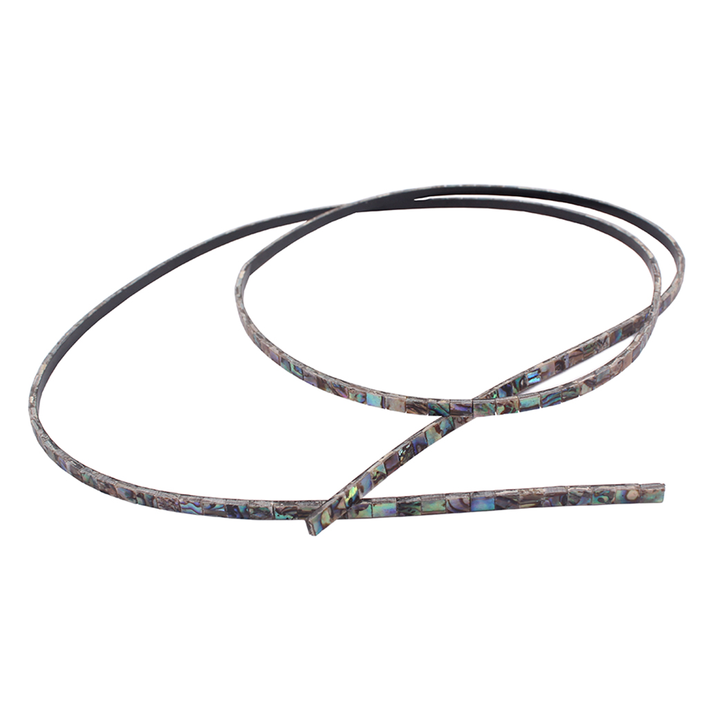 Tooyful 800*3*1.5mm Abalone Purfling Strip Colourful Guitar Abalone Inlay Material Luthier Supply for Ukulele Guitar Parts