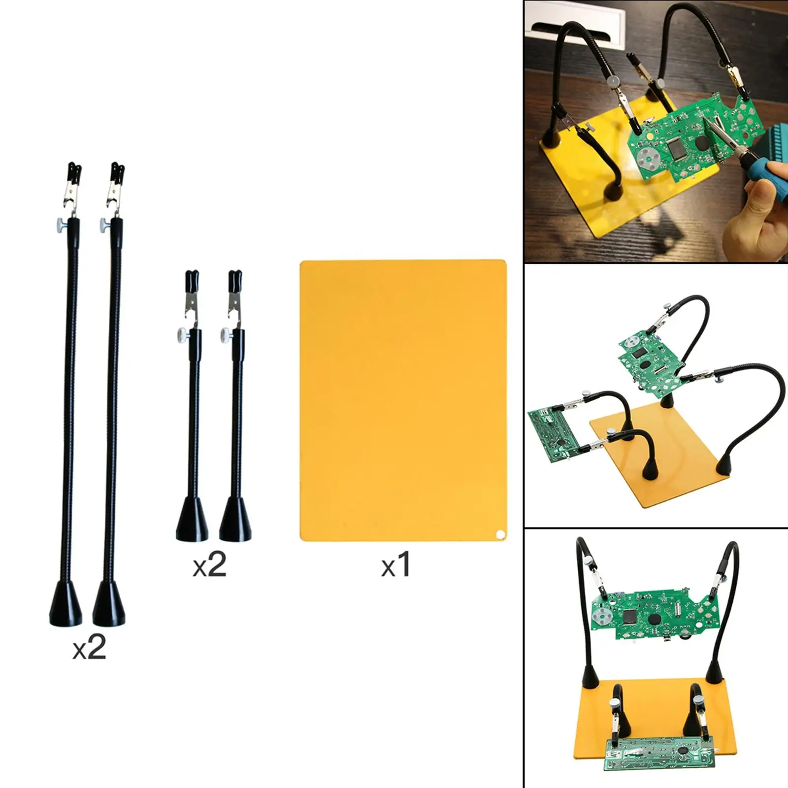 Helping Hands Soldering Helping Station Non-Slip Base Third Hand Soldering Tool for Painting Art Workshop Jewelry Soldering