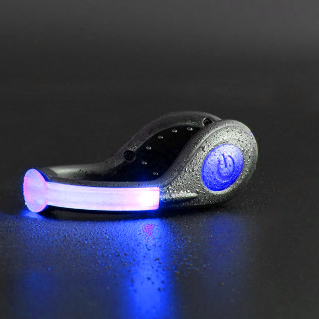 1 Pair High Visibility Super Bright Safety LED Shoe Light Clip - Fits Most
