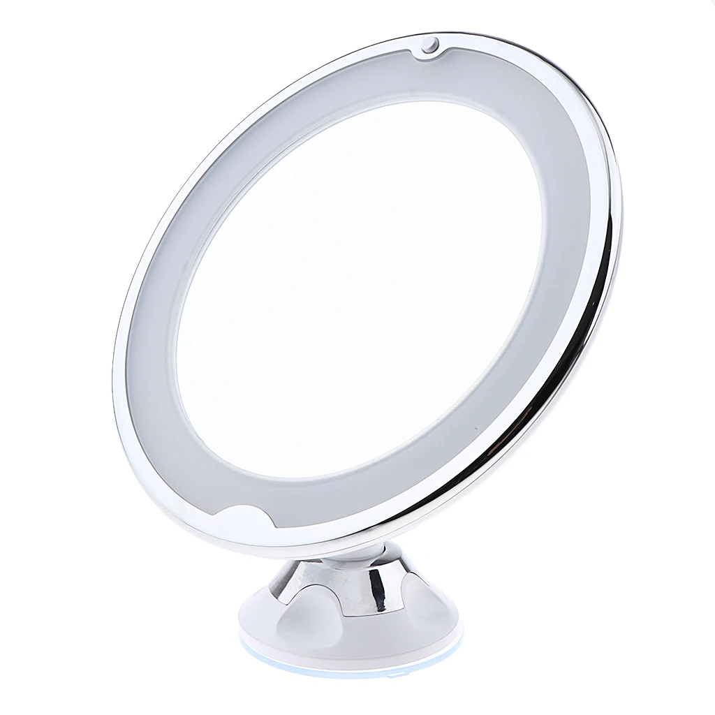 7X Magnifying Bathroom Wall Mount Swivel LED Illuminated Make Up
