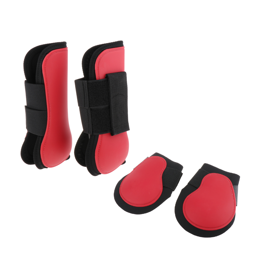 2 Pairs Tendon Boot & Fetlock Boots Anti- for Training Riding Eventing