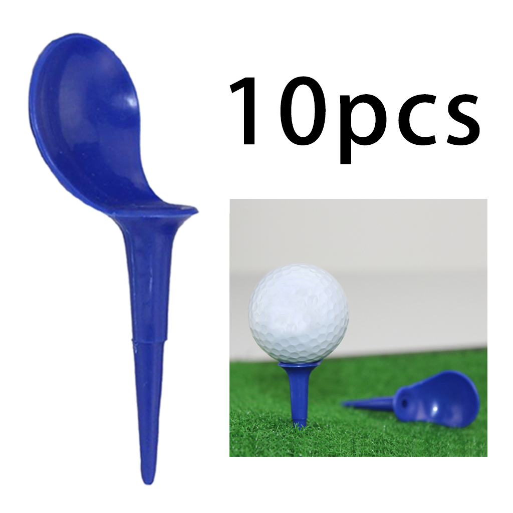 10Pcs Unbreakable Chair Shape Golf Tees 82mm Golfing  Tees Driving Range Training Aids Accessory Replacements