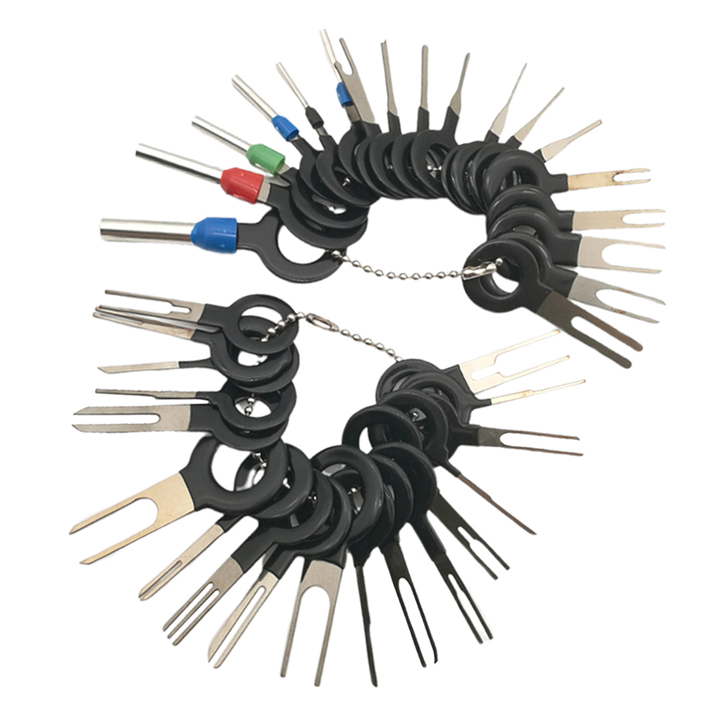 36Pcs/set Car Terminal Removal Kit Wiring Crimp Connector Pin Extractor Puller Terminal Repair Professional Tools