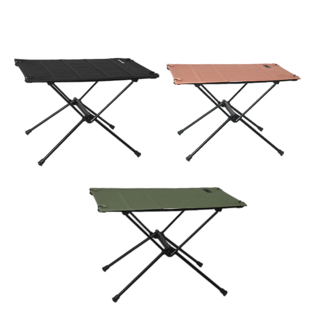 Lightweight Collapsible Aluminum Portable Roll Up Outdoor Folding Camping Table Patio Foldable Picnic Table