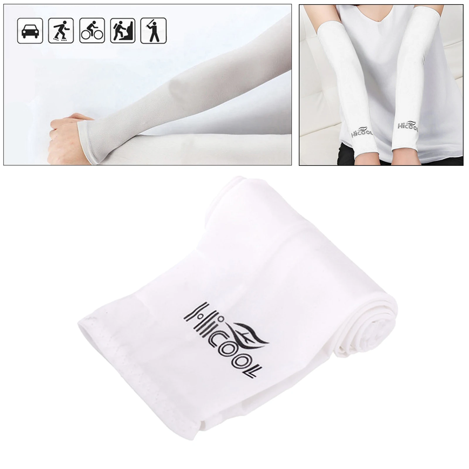 Cooling Arm Sleeves Protective Breathable Golf Cycling Fishing Arms Cover