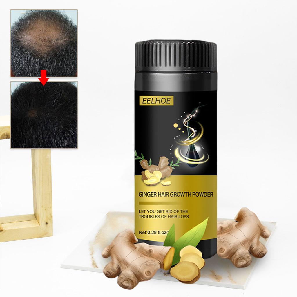 Ginger Hair Growth Powder Scalp Oil Control Promotes Thicker Hair Care Essence for Hair Care Prevent Thinning Prevent Dry Adults