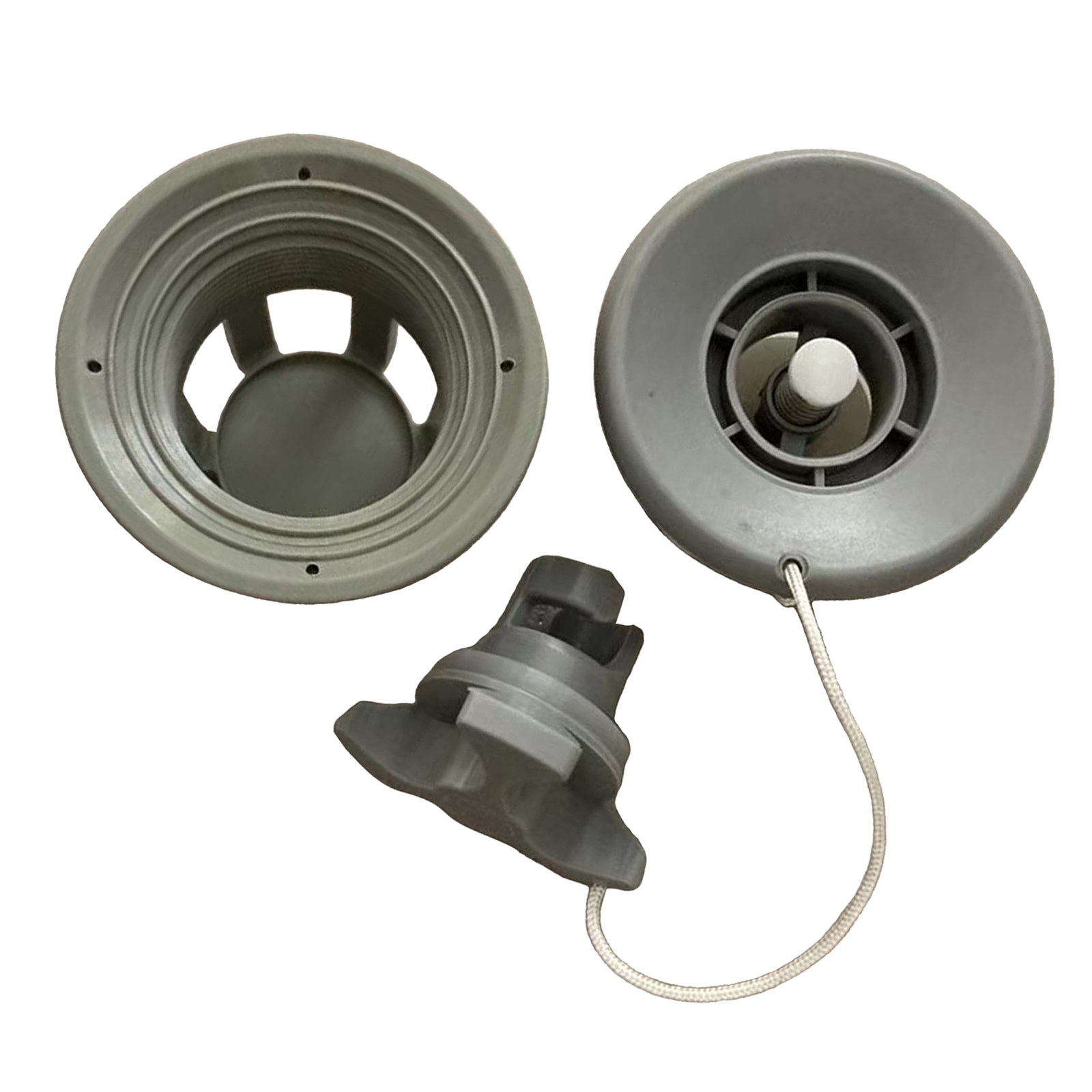 Kayak Boat Air Valve, Gray PVC Air Gas Valve Cap Replacement for Inflatable Boat