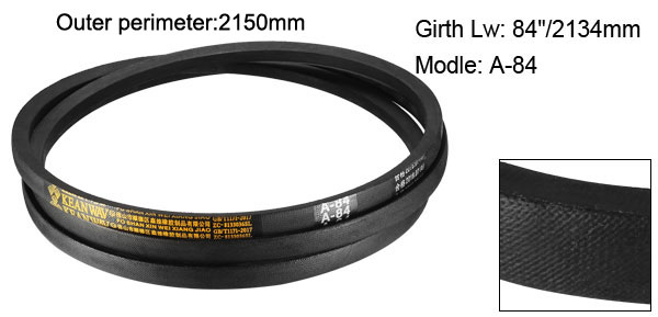 Uxcell A72-A85 Drive V-Belt Girth 72 Inch-85 Inch Industrial Power Rubber Transmission Belt