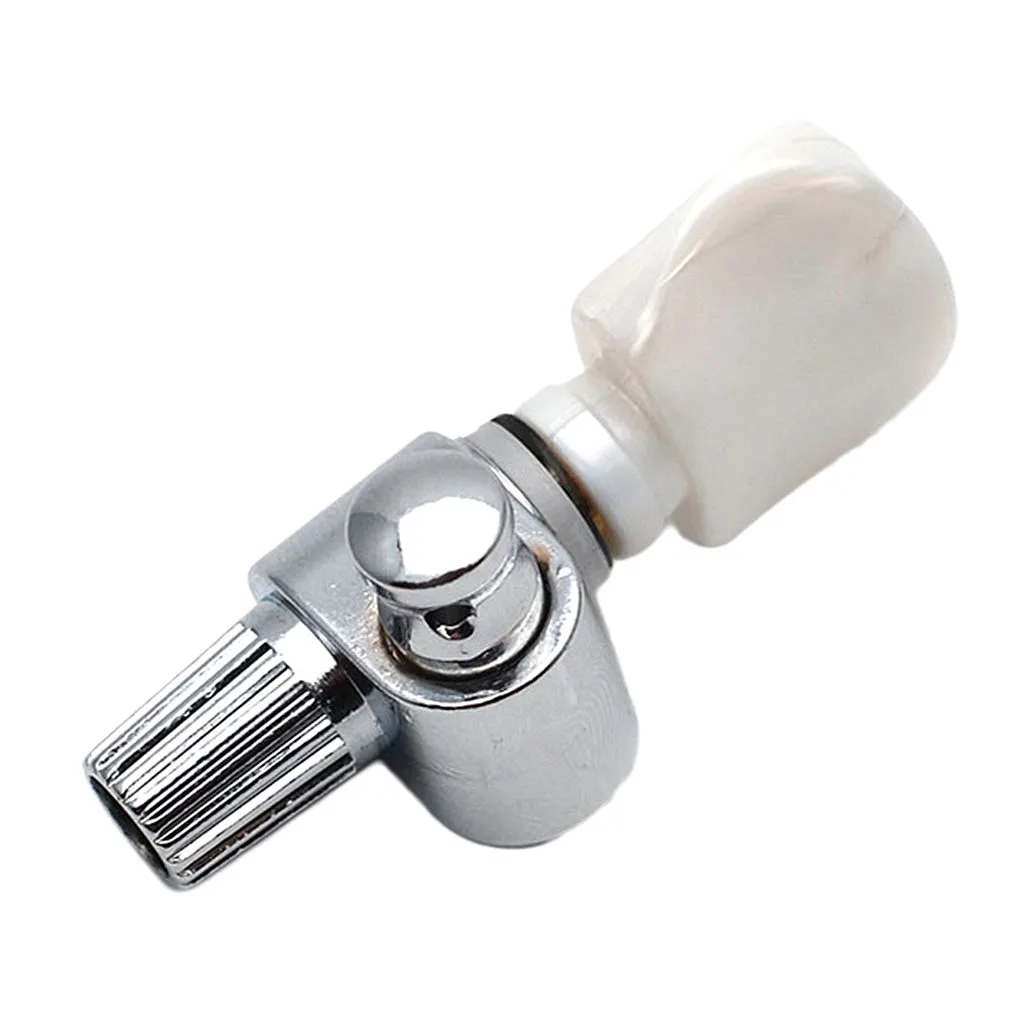 New Hot 48.1mm Chrome Banjo 5th Geared Tuning Peg Key Machine Head with White Pearl Button Guitar Parts & Accessories