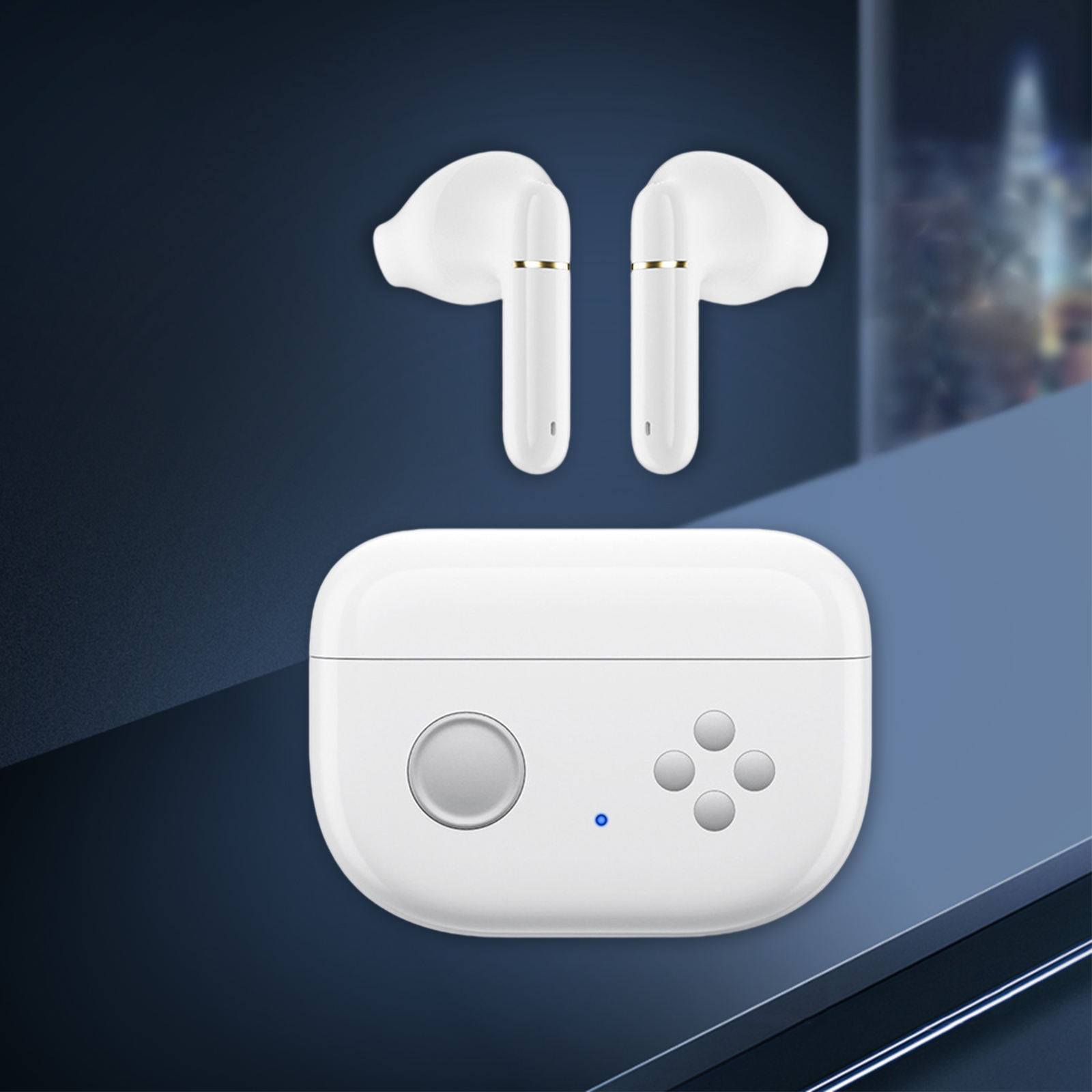 Bluetooth 5.0 Earphones NFC with Microphone Multi-Point Connection Voice Control Noise Cancellation Earbuds for Charging Case