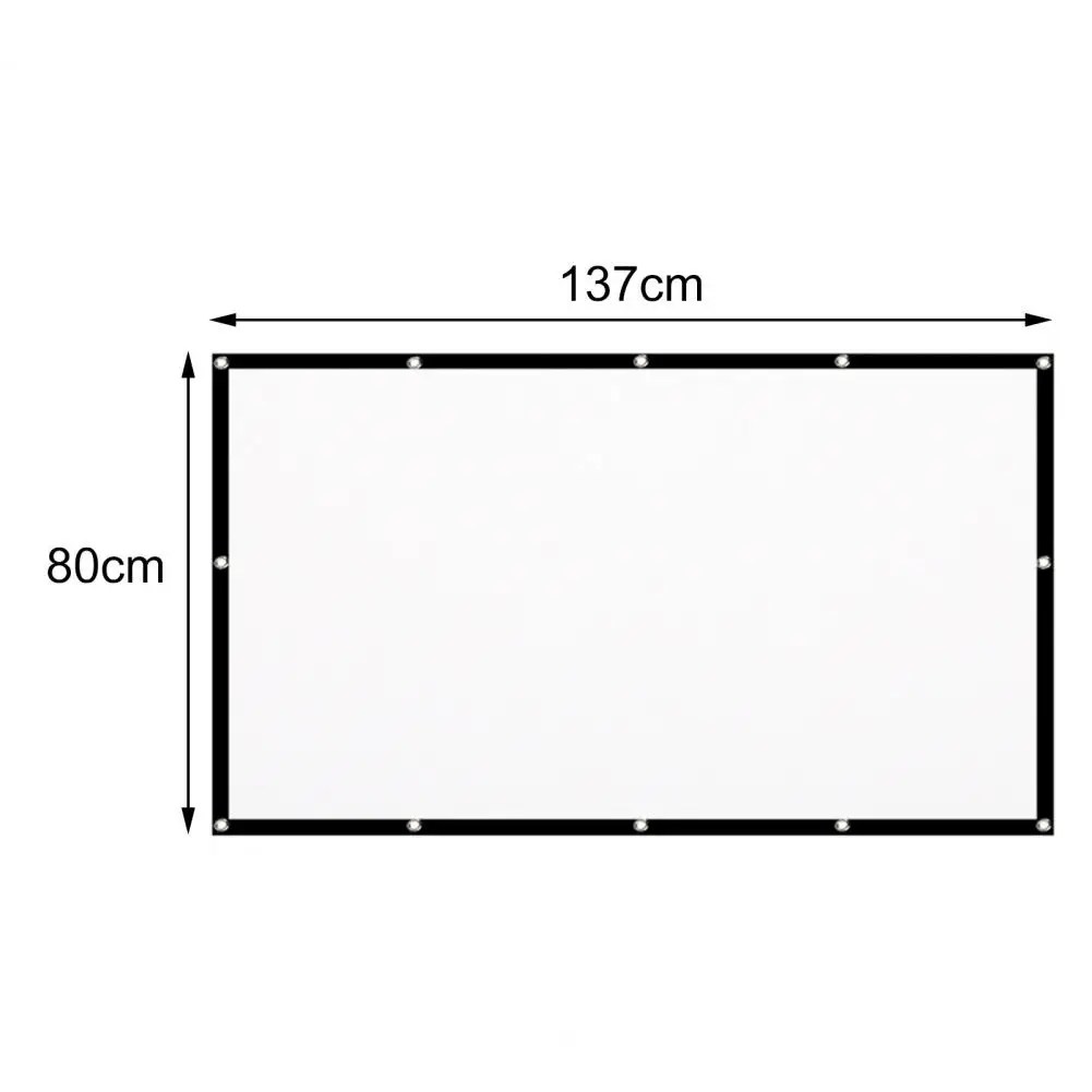16:9 Reflective Fabric Projection Screen - Sizes: 60/72/84/100/120/150 Inch, HD Home Theater, Easy Set Up, Portable Description Image.This Product Can Be Found With The Tag Names Computer cleaners, Computer Office, Projection screen