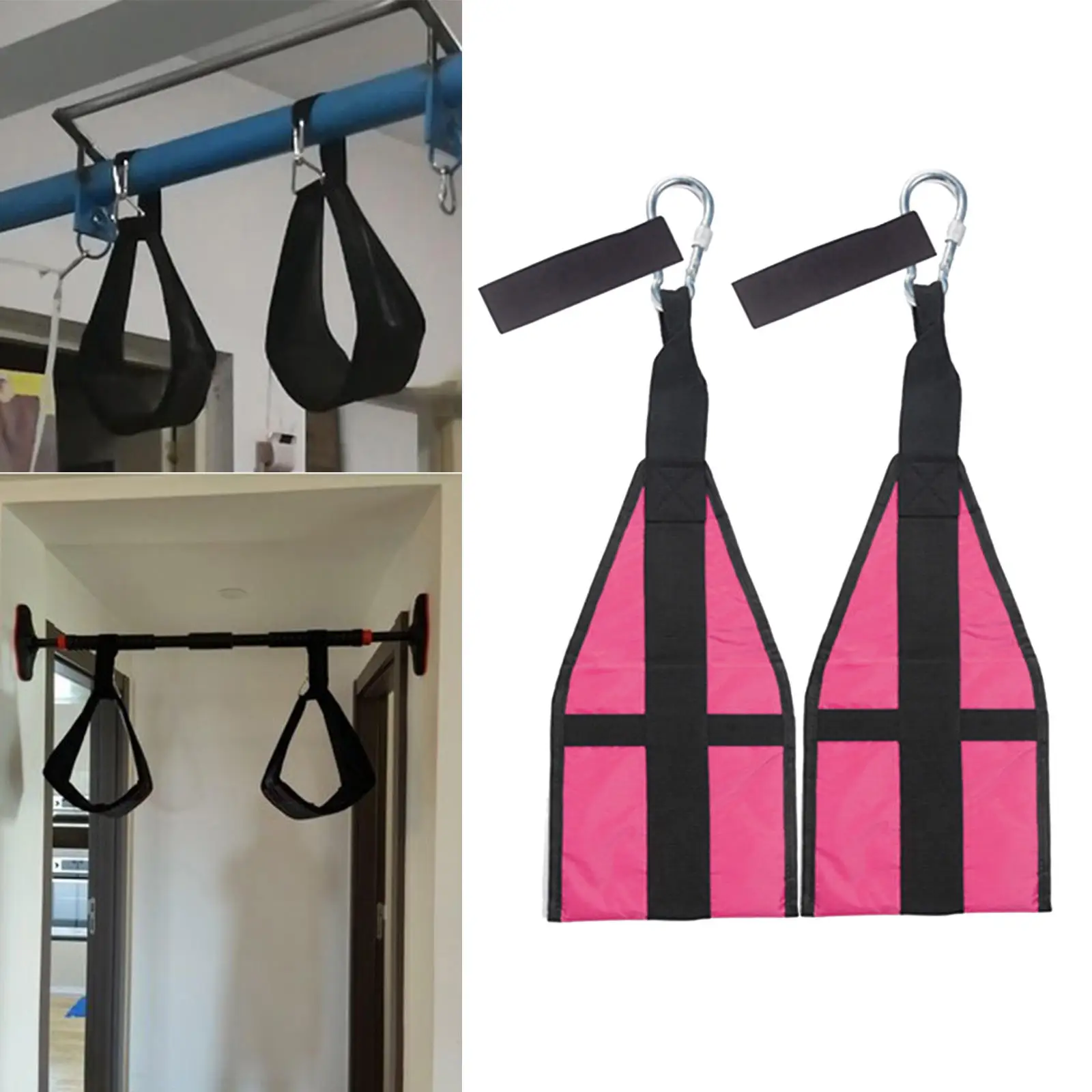 Hanging Ab Straps Abdominal Muscle Building Heavy Duty Core Strength for Exercise Workout