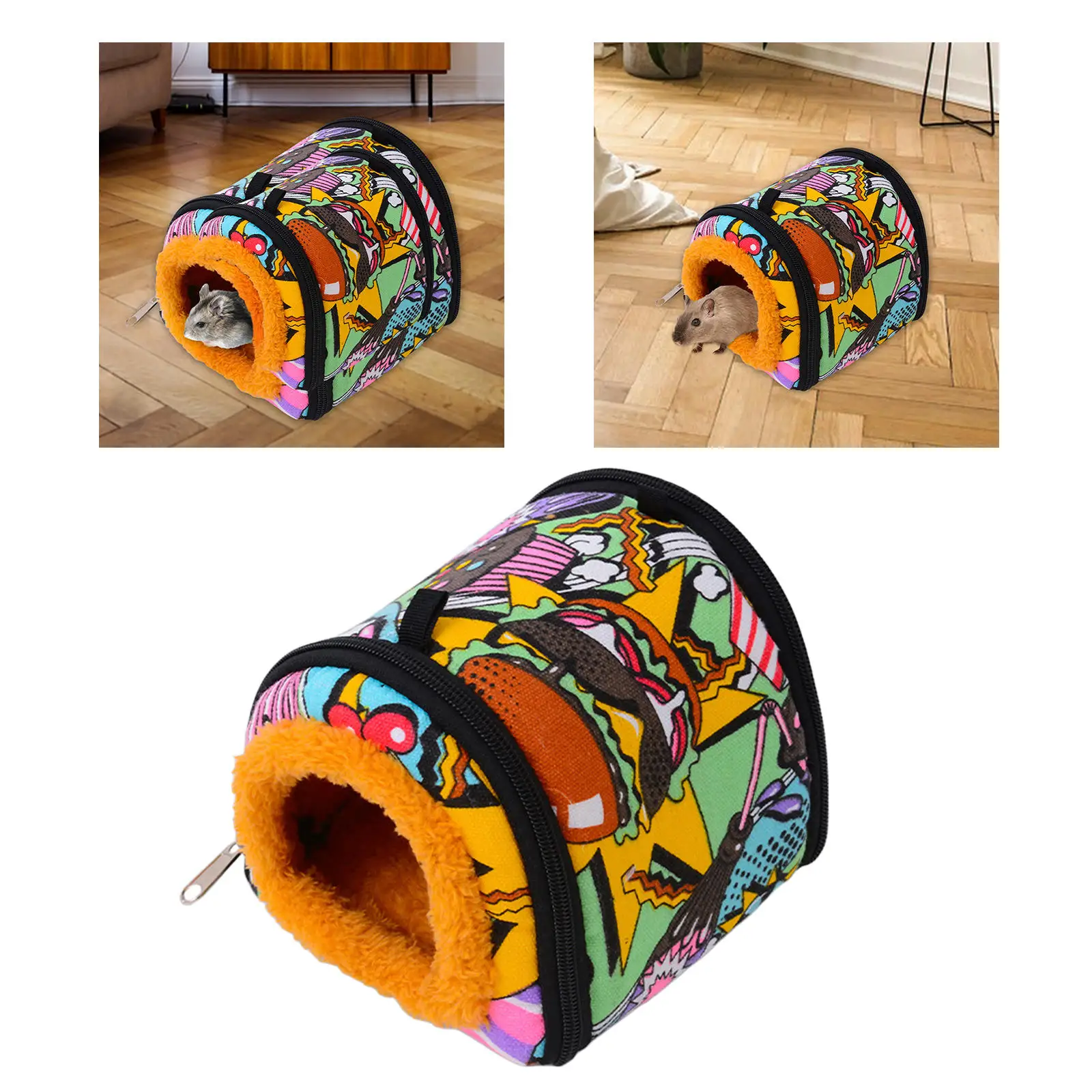 Hamster Hammock Guinea Pig Bed Chinchillas Small Pets Nest Rat Nest for Squirrel Hedgehog Guinea Pig Bed House Cage Nest Hamster