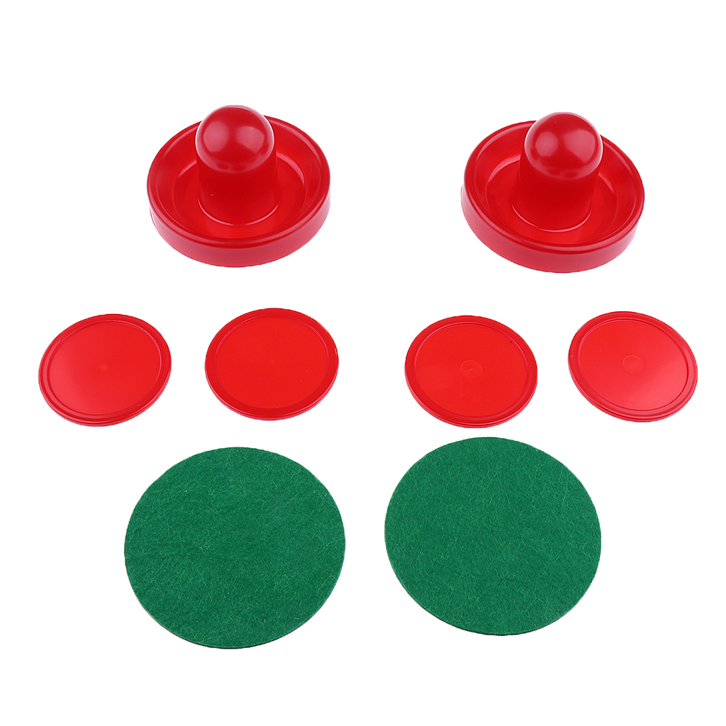 Air Hockey Accessories 2pcs Air Hockey Felt Pushers Strikers Goalies Plus 4pcs Pucks Adult Table games entertaining toys