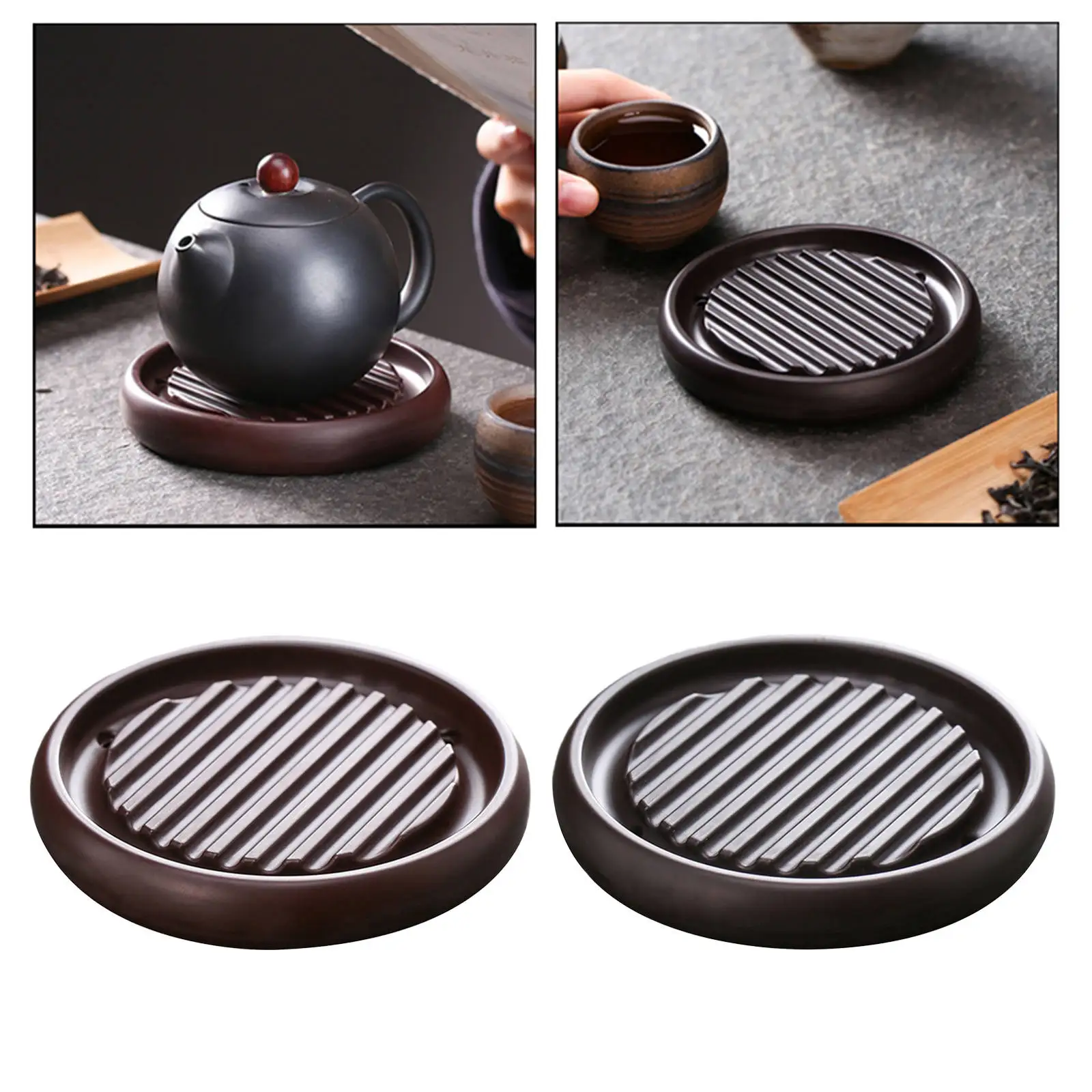 Wooden Teapot Insulation Pad, Hand-Made Water Grid Mat