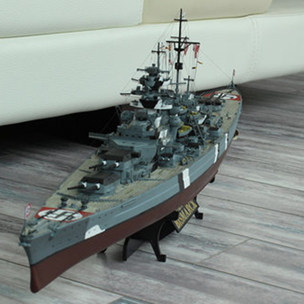 1/700 Scale German Bismarck  Model DIY Modle Kits Kids Toy Gift