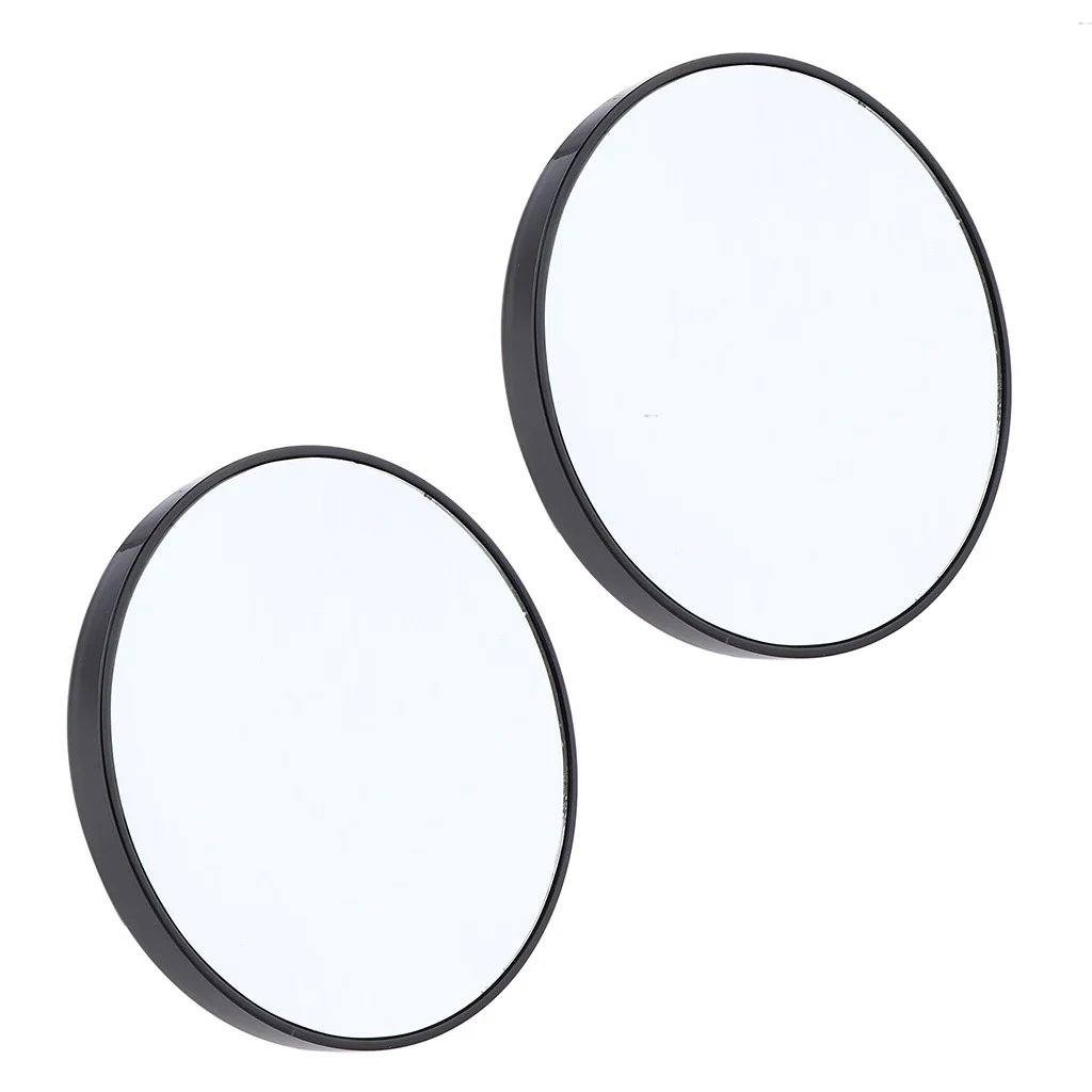 2pcs Wall-mounted Suction Makeup Mirrors 15X Mini Cosmetic Mirrors