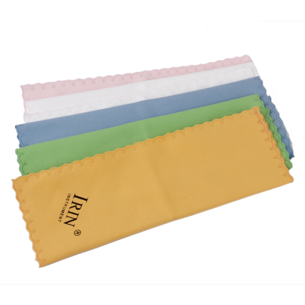 5 Mix Color Soft Microfiber Cleaning Polisher Cloth For Guitar Violin Piano
