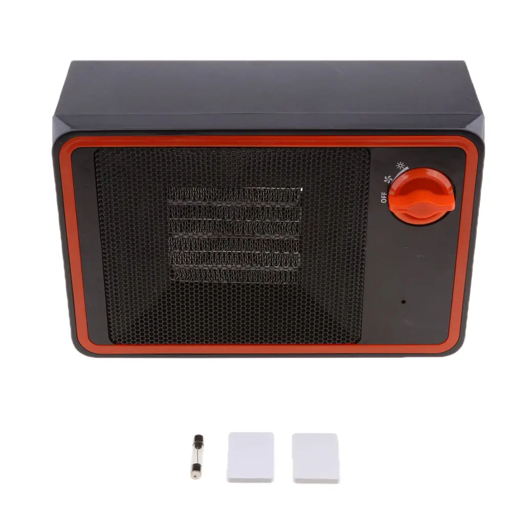 350W Truck Lorry Heater Cooler Defroster Fan Overheat Protection Universal