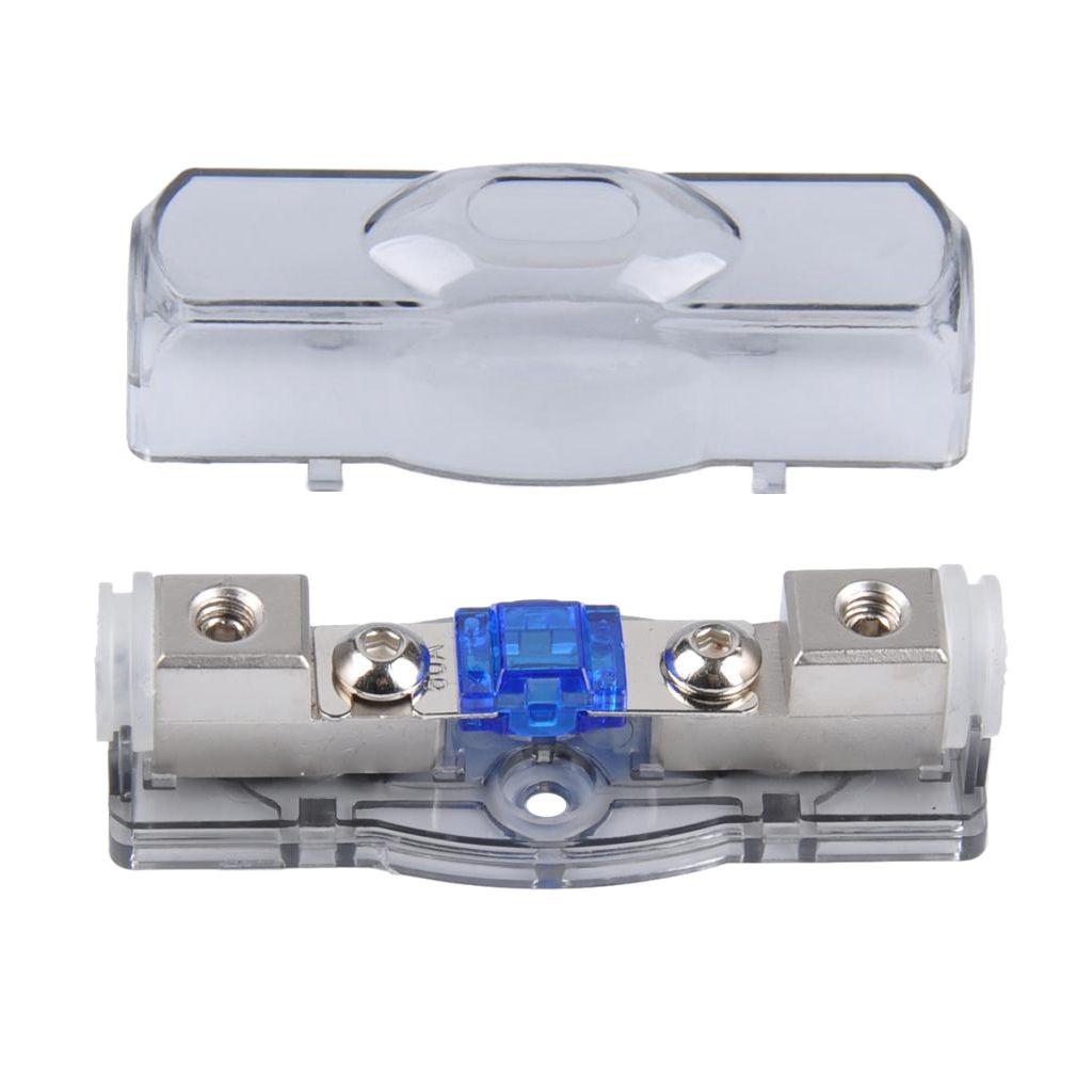 Bolt-on Fuse 60A + Fuse Block/Holder for RV/Van/Truck/Boat/Yacht