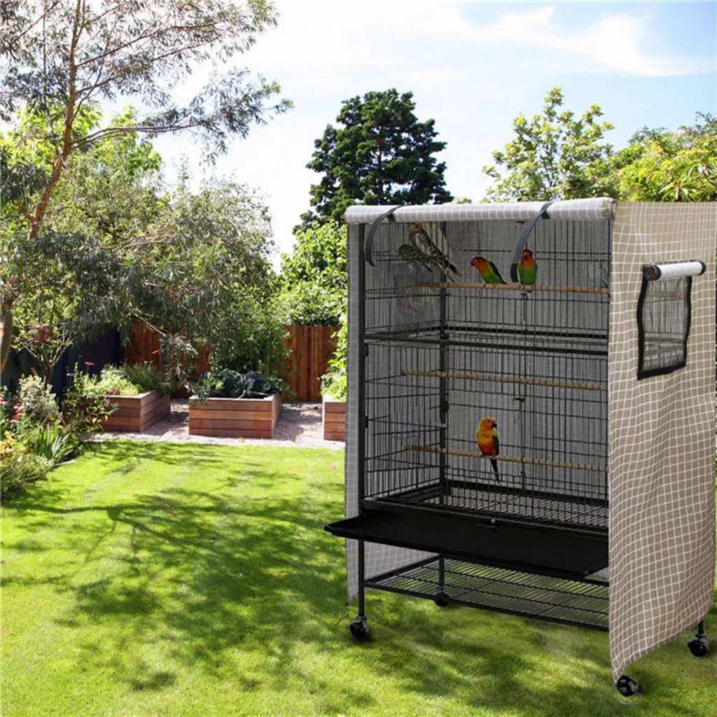 Durable Bird Cage Cover Rainproof Dustproof for Parakeets Parrot Accessories