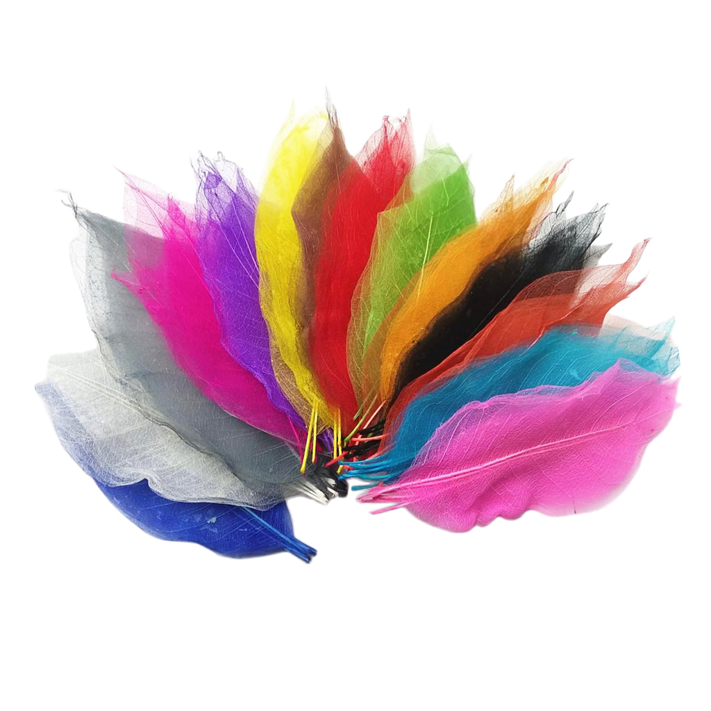 100 Pieces Magnolia Skeleton Leaf Leaves for Wedding Invitations Card Making Christmas Party Gift Wrapping Decoration