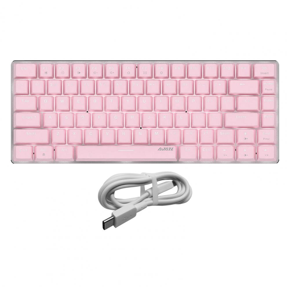 ajazz teclado mecânico de alta sensibilidade interruptor teclas branco backlight gaming teclado para computador